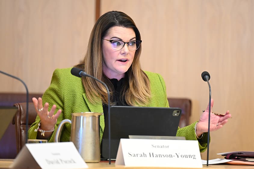 "Not in ASIO": Senator Hanson-Young presses Business Council of Australia to reveal member influence behind its gas tax stance