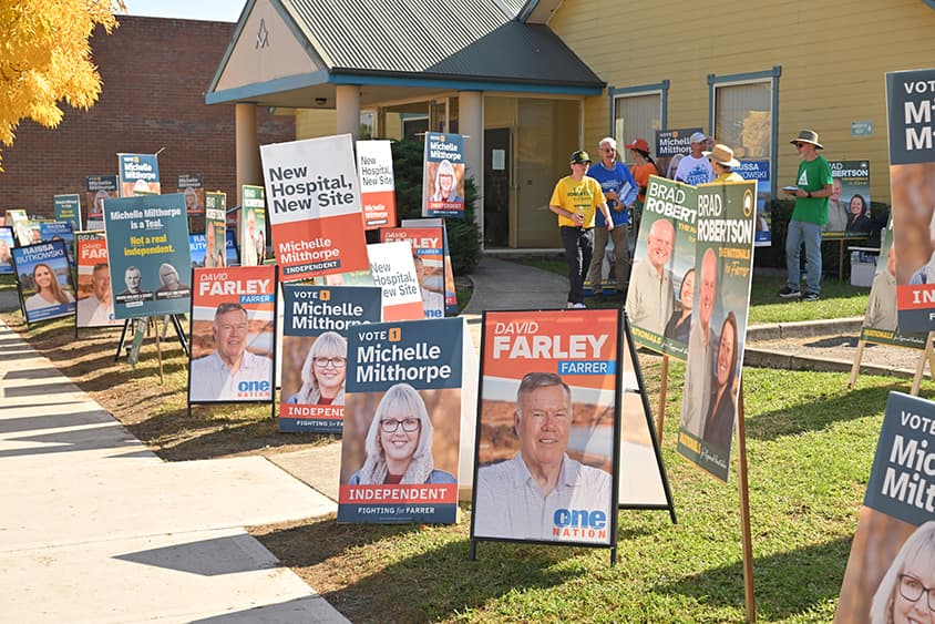 One in five in Farrer have already voted: are they seeing the whole picture?
