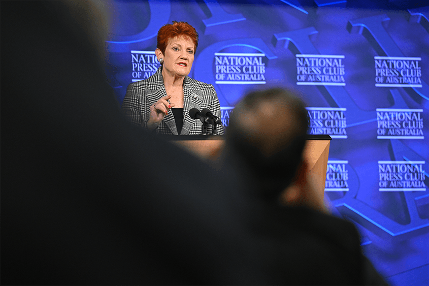 We are in a post-fact world and Hanson is revelling in it
