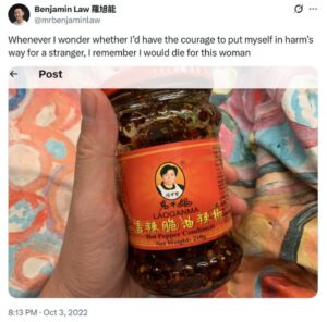 Photo: Benjamin Law on x.com 